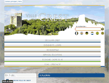 Tablet Screenshot of mairie-crest.fr